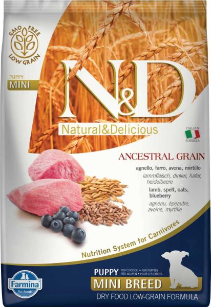 Ancestrial Grain Puppy Mini Lamb & Blueberry 7 kg