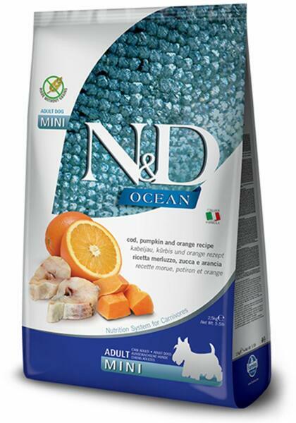 Ocean Adult Mini cod & orange with pumpkin 7 kg