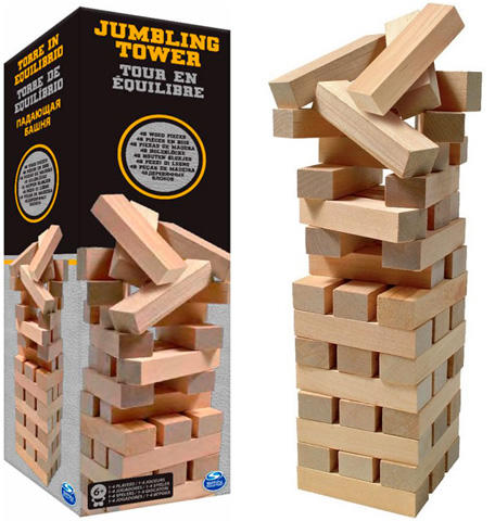 Vásárlás: Spin Master Jumbling Tower - fa jenga, ügyességi játék (6033148)  Társasjáték árak összehasonlítása, Jumbling Tower fa jenga ügyességi játék  6033148 boltok