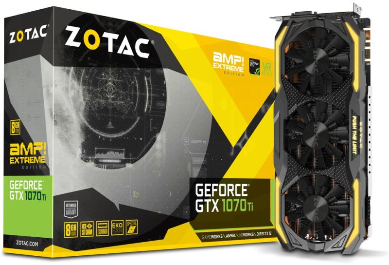 ZOTAC GeForce GTX 1070 Ti AMP Extreme 8GB GDDR5 256bit (ZT-P10710B