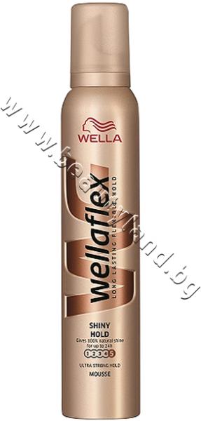 Wella Пяна за коса Wellaflex Shiny Hold, p/n WE-3000072 - Пяна за коса за  ултра силна фиксация и блясък (WE-3000072) Средства за стилизиране Цени,  оферти и мнения, списък с магазини, евтино Wella