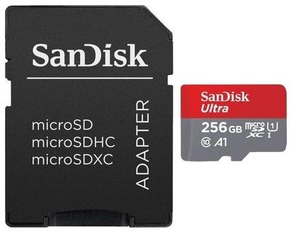SanDisk microSDXC 256GB C10/UHS-I/A1 SDSQUAR-256G-GN6MA/173469 (Card  memorie) - Preturi