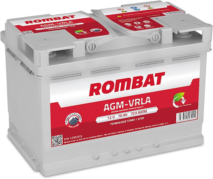 ROMBAT AGM 70Ah 720A (Acumulator auto) - Preturi