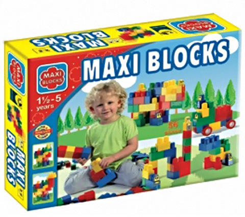 Maxi Blocks - nagy dobozos építőkockák - 56 db (678)