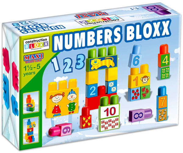 Maxi Blocks Játszva tanulok számolni 34 db-os építőjáték (680)