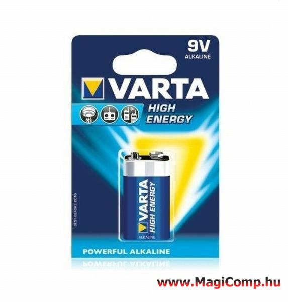 Vásárlás: VARTA 9V High Energy 6LR61 (1) (4922 121 411) Egyszer használatos  elem árak összehasonlítása, 9 V High Energy 6 LR 61 1 4922 121 411 boltok