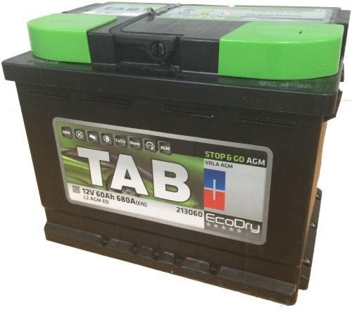 EcoDry AGM 60Ah 680A right+