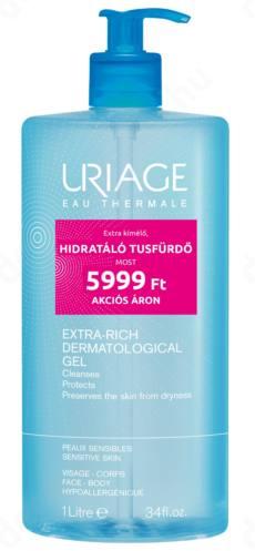 Uriage Surgras Liquide Dermatologique tusfürdő száraz bőrre 1 l tusfürdő  vásárlás, olcsó Uriage Surgras Liquide Dermatologique tusfürdő száraz bőrre  1 l shower gel árak, akciók