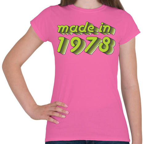 Vásárlás: printfashion made-in-1978-green-grey - Női póló - Rózsaszín Női  póló árak összehasonlítása, made in 1978 green grey Női póló Rózsaszín  boltok