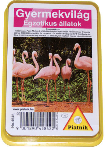 Gyermekvilág Egzotikus állatok kártyajáték (454509)