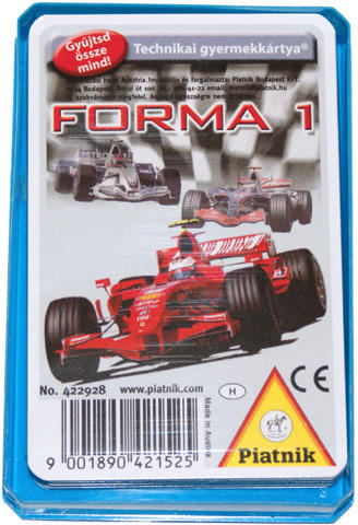 Forma 1 autós kártyajáték (422911)