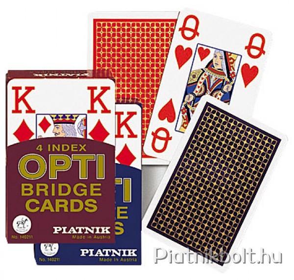 Opti Bridge 4 Indexes bridzskártya 55 lap (140211)