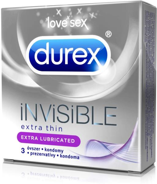Vásárlás: Durex Invisible Extra Lubricated vékony óvszer extra síkosítással  3 db Óvszer árak összehasonlítása,  InvisibleExtraLubricatedvékonyóvszerextrasíkosítással3db boltok