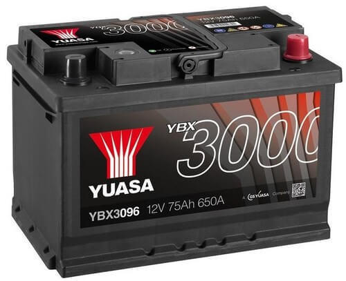 75Ah 650A right+ (YBX3096)