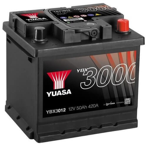 50Ah 420A right+ (YBX3012)