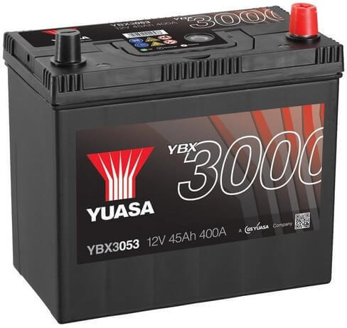 YUASA 45Ah 400A right+ (YBX3053) vásárlás, Autó akkumulátor bolt árak,  akciók, autóakku árösszehasonlító