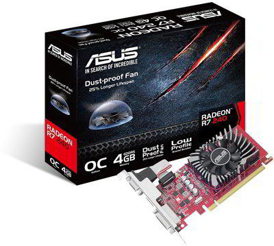 ASUS Radeon R7 240 OC 4GB GDDR5 128bit (R7240-O4GD5-L) Placa video Preturi  - ASUS Radeon R7 240 OC 4GB GDDR5 128bit (R7240-O4GD5-L) Placa video  Magazine