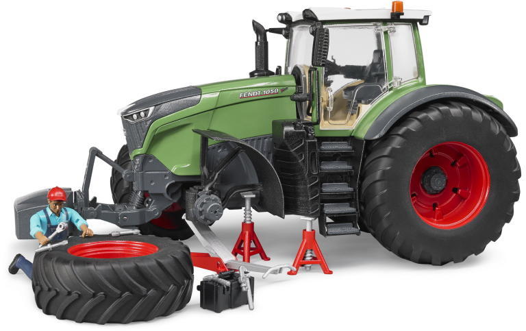 Fendt 1050 Vario traktor munkással és szervízberendezéssel (04041)