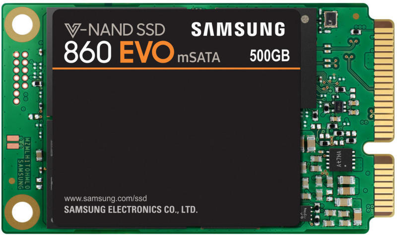 Samsung 860 EVO 500GB mSATA MZ-M6E500BW Вътрешен SSD хард диск Цени, оферти  и мнения, списък с магазини, евтино Samsung 860 EVO 500GB mSATA MZ-M6E500BW