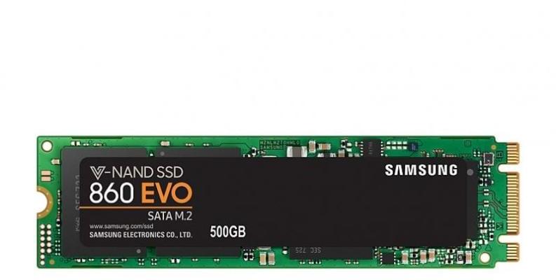 Samsung 860 EVO 500GB M.2 SATA3 (MZ-N6E500BW) Вътрешен SSD хард диск Цени,  оферти и мнения, списък с магазини, евтино Samsung 860 EVO 500GB M.2 SATA3  (MZ-N6E500BW)