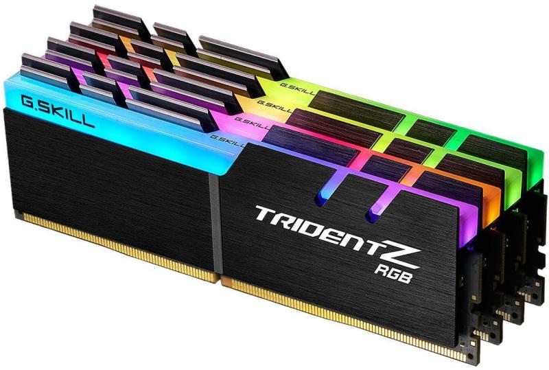 【美品】G.SKILL Trident DDR4 32GB (4 x 8GB) G.SKILL Trident Z RGB 32GB (4x8GB) DDR4 3200MHz F4-3200C14Q