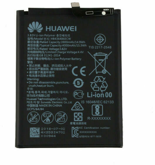 Huawei Li-polymer 3900mAh HB436486ECW vásárlás, olcsó Mobiltelefon  akkumulátor árak, akciók