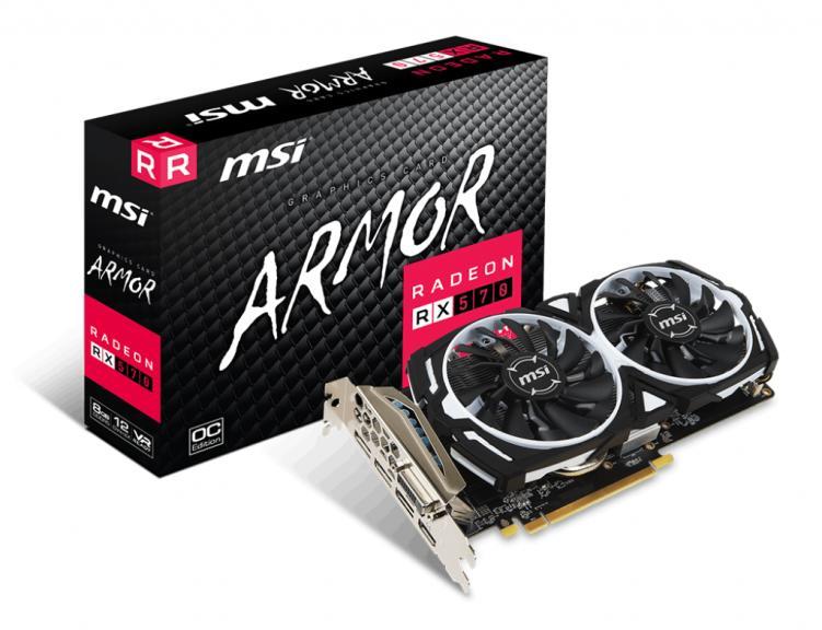 GG5270X AMD Radeon RX570 8GB 動作確認済み MSI Radeon RX 570 8GB GDDR5 256bit (RX 570 ARMOR 8G OC) Placa
