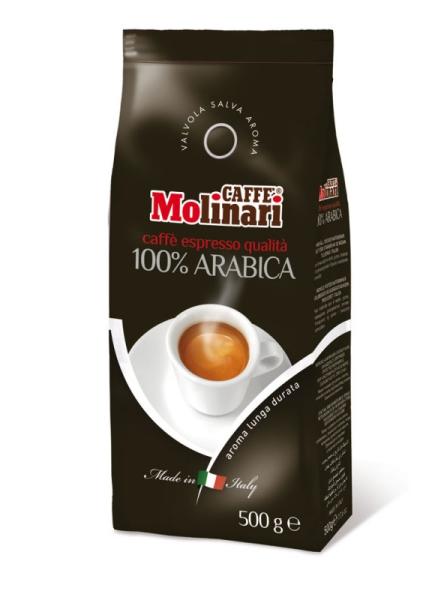 Vásárlás: Molinari 100% Arabica, szemes, 500g Kávé, kávépor árak  összehasonlítása, 100 Arabica szemes 500 g boltok