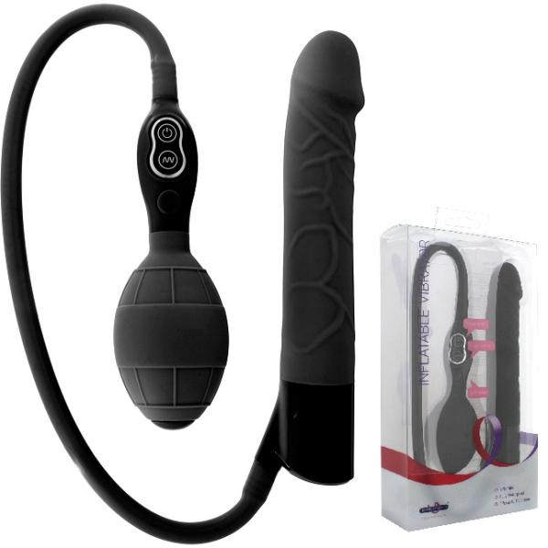 Silicone Classic felpumpálható vibrátor 20 cm