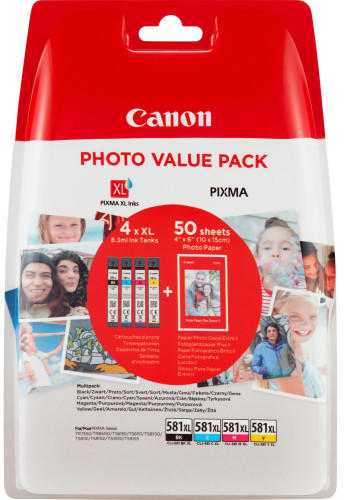 CLI-581XL Photo Value Pack BK/C/M/Y (2052C004AA)