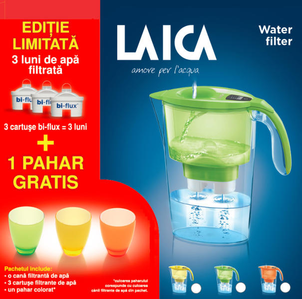 LAICA Stream + 3 Filter J998 (Cana filtru de apa) - Preturi