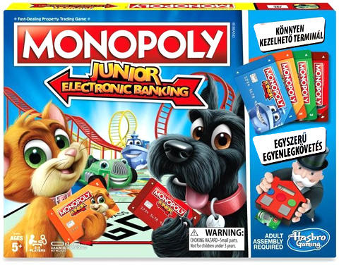 Vásárlás: Hasbro Monopoly Junior Electronic Banking (E1842) Társasjáték  árak összehasonlítása, Monopoly Junior Electronic Banking E 1842 boltok