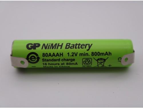 GP Batteries Acumulator GP 80AAAH 1.2V Ni-Mh 800mAh R3 AAA cu lamele pentru  lipire (Baterie reincarcabila) - Preturi