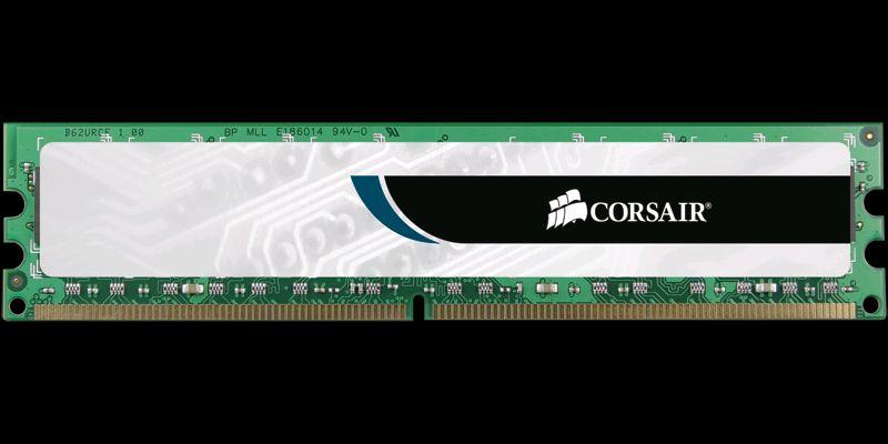 Barrette Mémoire Corsair Value Select 2GB (1x2GB) DDR3 1333 MHz CL9 - Occasion