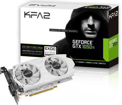 Vásárlás: KFA2 GeForce GTX 1050 Ti EXOC WHITE 4GB GDDR5 (50IQH8DVP1WK)  Videokártya - Árukereső.hu