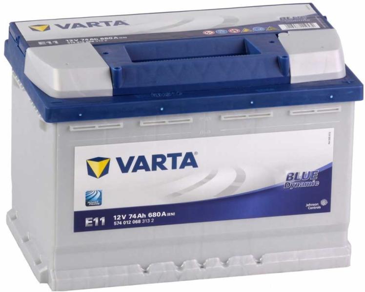 E11 Blue Dynamic 74Ah EN 680A right+ (574 012 068)