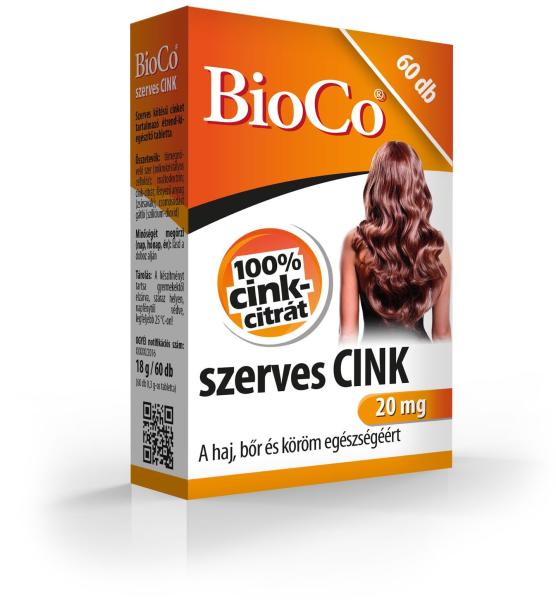 Vásárlás: BioCo Szerves cink 20mg 60db Táplálékkiegészítő árak  összehasonlítása, Szerves cink 20 mg 60 db boltok
