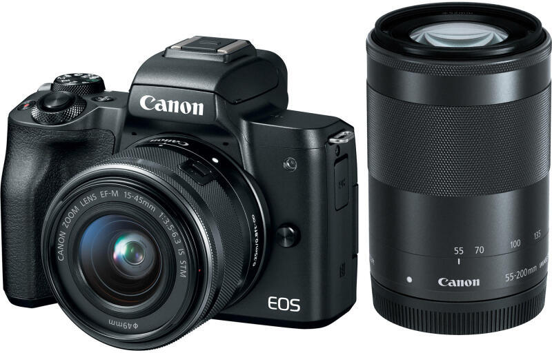 Canon EOS M50 + EF-M 15-45mm + 55-200mm (2680C022AA/2680C072AA) -  Árukereső.hu
