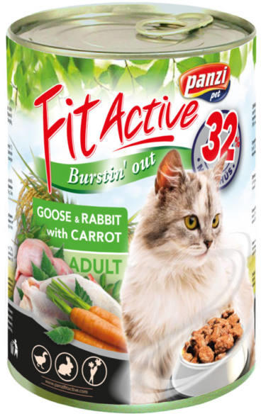 Vásárlás: Panzi Fit Active Cat goose & rabbit 415 g Macskaeledel árak  összehasonlítása, Fit Active Cat goose rabbit 415 g boltok