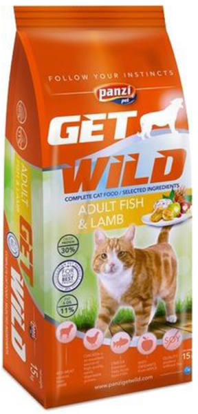 Vásárlás: Panzi GetWild Cat Adult fish & lamb 15 kg Macskaeledel árak  összehasonlítása, GetWild Cat Adult fish lamb 15 kg boltok
