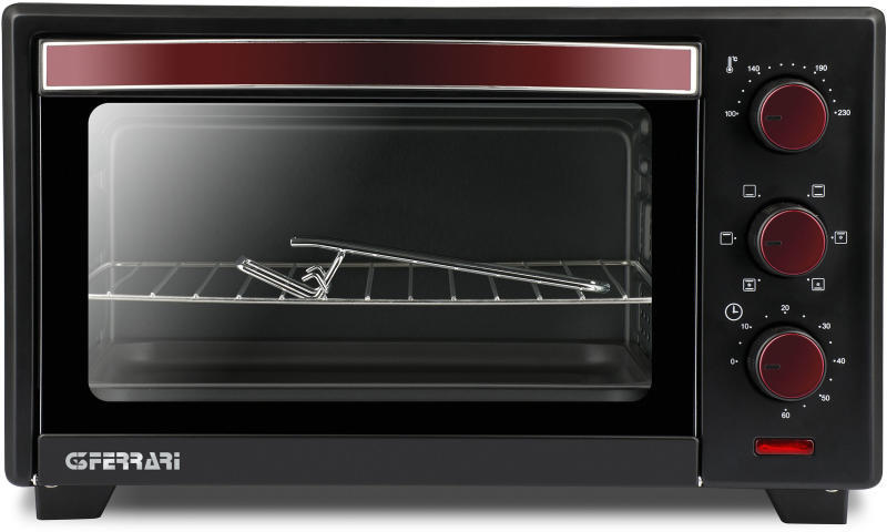 Girmi G10073 Il Moro 20 – Four Électrique Ventilé 20 L 1380 W, Minuteur 60 Min, Double Verre Isolant