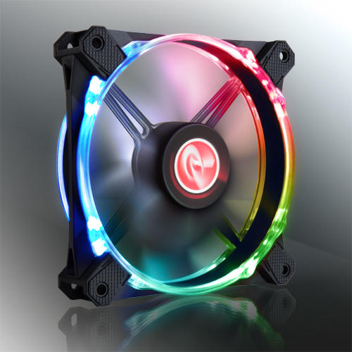 RAIJINTEK MACULA 12 RAINBOW RGB 120mm 3 Pack (0R400059) PC hűtő vásárlás,  olcsó Számítógép hűtő akció, RAIJINTEK MACULA 12 RAINBOW RGB 120mm 3 Pack  (0R400059) cooler árak