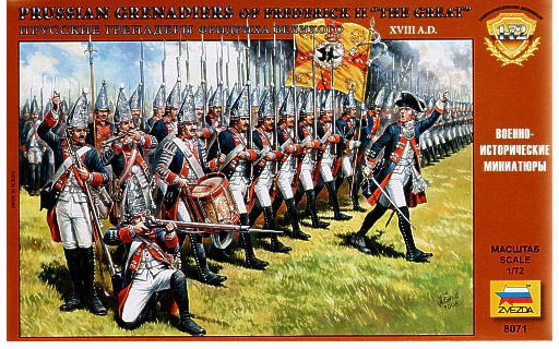 Prussian Grenadiers of Frederick II The Great XVIII century AD - ZVEZD