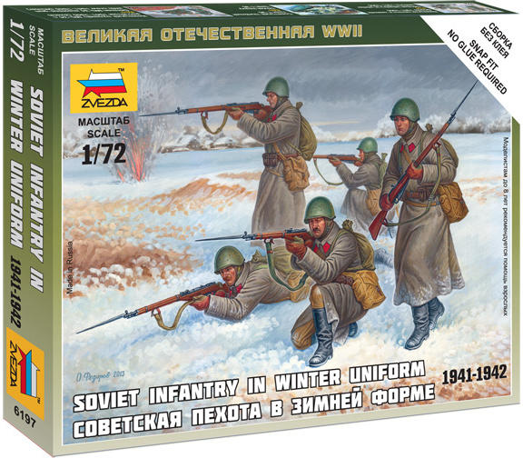 Vásárlás: Zvezda Soviet Infantry in Winter Uniform 1:72 (6197) Makett árak  összehasonlítása, Soviet Infantry in Winter Uniform 1 72 6197 boltok