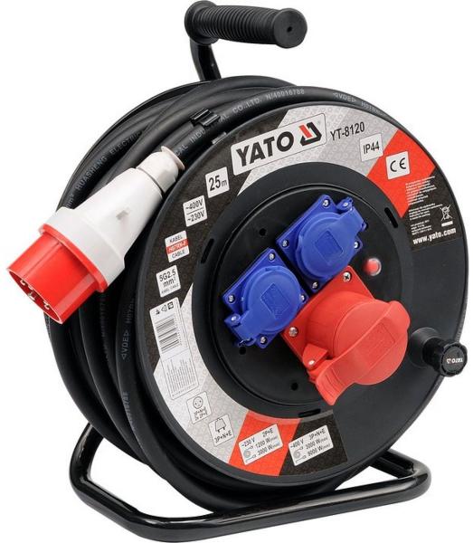 Vásárlás: YATO 3 Plug 25m (YT-8120) Elosztó, hosszabbító árak  összehasonlítása, 3 Plug 25 m YT 8120 boltok