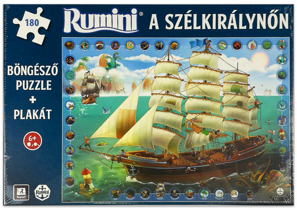 Rumini a Szélkirálynőn böngésző puzzle 180 db-os (105402)