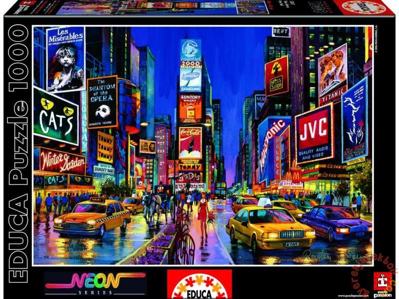 Vásárlás: Educa Neon Puzzle - Times Square, New York 1000 db-os (13047)  Puzzle árak összehasonlítása, Neon Puzzle Times Square New York 1000 db os  13047 boltok
