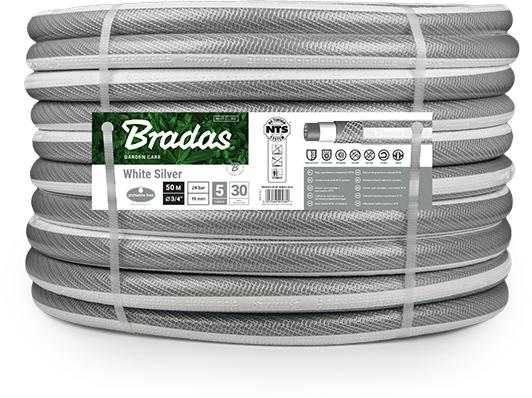 Vásárlás: Bradas NTS White Silver 3/4" 50 m Locsolótömlő árak  összehasonlítása, NTS White Silver 3 4 50 m boltok