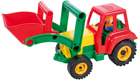 Homlokrakodó traktor figurával 35cm