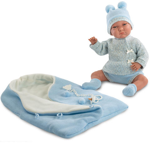 Vásárlás: Llorens Lalo sírós újszülött baba kötött ruhában, hálózsákkal -  42 cm Játékbaba árak összehasonlítása, Lalo sírós újszülött baba kötött  ruhában hálózsákkal 42 cm boltok